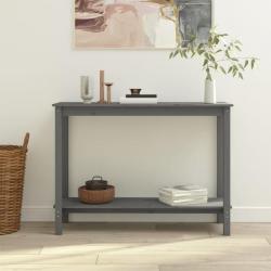 Table console Gris 110x40x80 cm Bois massif de pin