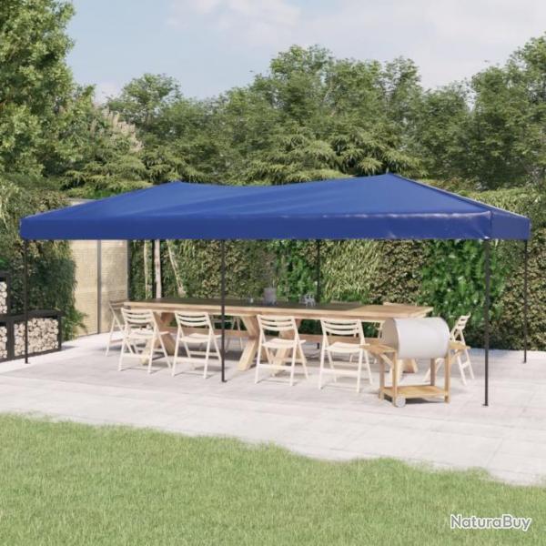 Tente de rception pliable Bleu 3x6 m