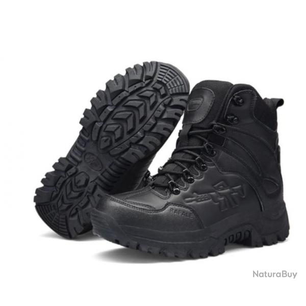 Chaussure montante en CUIR, tanche......LIVRAISON RAPIDE ET OFFERTE ...Coloris NOIR