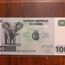 100 francs Congo du 04/01/2000 neuf