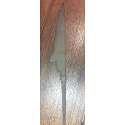 Ancienne lame de poignard fer forgé à identifier