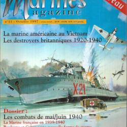 marines magazine 11 marines éditions , combats de mai-juin 1940, us navy vietnam , royal navy 20-40