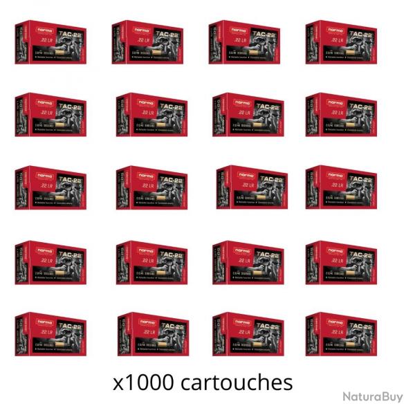 Munitions NORMA tac cal.22lr 40gr par 1000