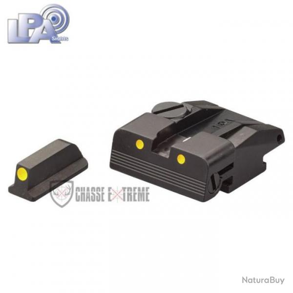 Hausse et Guidon  Pigment Lumineux LPA pour Walther P99, PPQ, PPQM2 (No calibre 22)