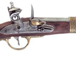 Réplique Pistolet de NAPOLEON Gribeauval 1806 Bois Métal avec Pontet 19ème