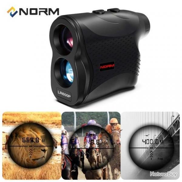 Tlmtre Laser NORM Monoculaire Porte 600M Grossissement 6x (Chasse Golf) LIVRAISON OFFERTE