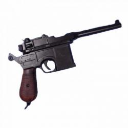 Réplique Pistolet Allemand Mauser C96 1896 Métal et Bois