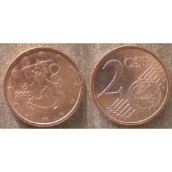 Finlande 2 Cent 2000 Neuf Centime Euro Cent Cents Piece Centimes