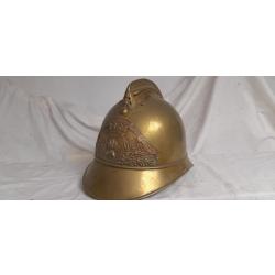 ancien casque de sapeur pompier 1900
