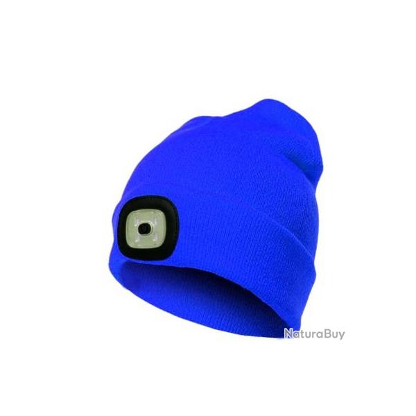 Bonnet d'hiver   LED ultra lumineux Bleu - LIVRAISON OFFERTE