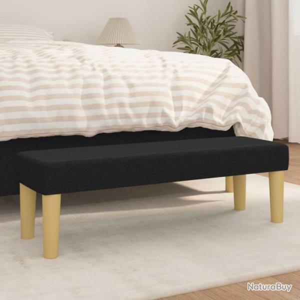 Banc Noir 100x30x30 cm Tissu