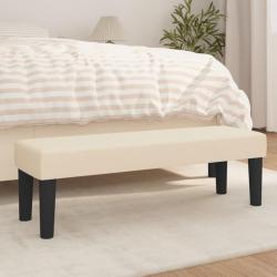 Banc Crème 100x30x30 cm Tissu