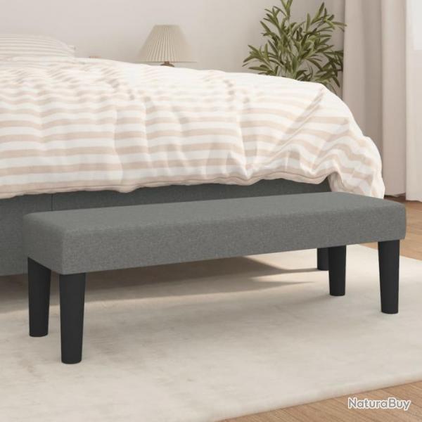 Banc Gris fonc 100x30x30 cm Tissu