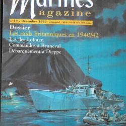 marines magazine 19 marines éditions , raids britanniques 1940/42, royal navy en corée ,bruneval