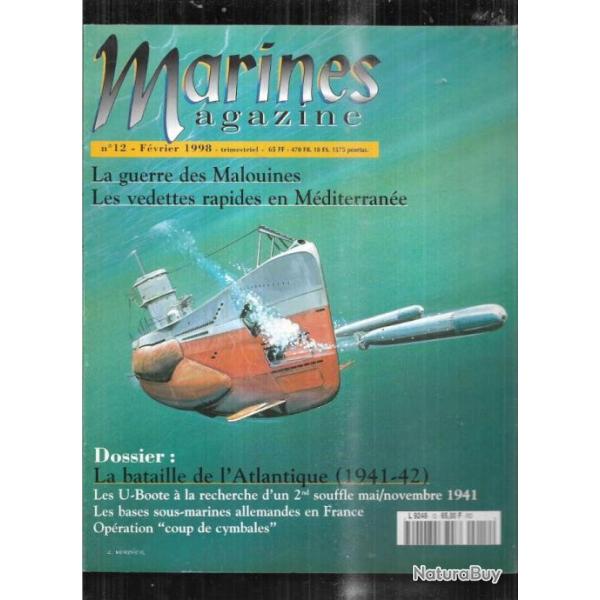 marines magazine 12 marines ditions u-boot, guerre des malouines, vedettes rapides mditerrane