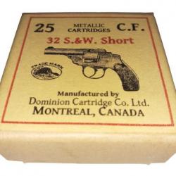 32 Smith et Wesson ou 32 S&W (Short): Reproduction boite cartouches (vide) DO 9814257