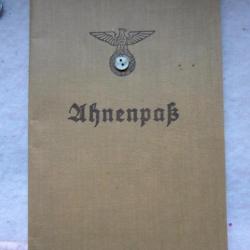 WW2 Ahnenpaß  Passeport d'ancêtre