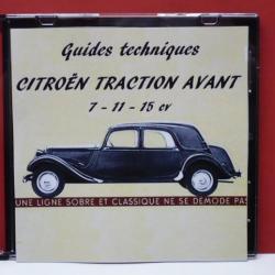 40 GUIDES TECHNIQUES VOITURES CITROEN TRACTION AVANT de 1934 à 1957 sur CD