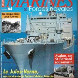 marines et forces navales n°64 le jules verne, cuirassé masséna, classe fletcher,  marines éditions.