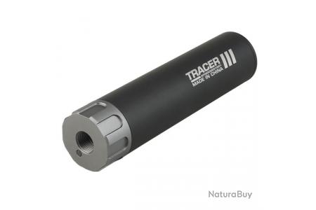 Silencieux Traceur USB 158x37mm Noir S&T - Phenix Airsoft