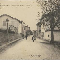 Carte postale ancienne - Trévoux (01) - Quartier de Saint-Sorlin