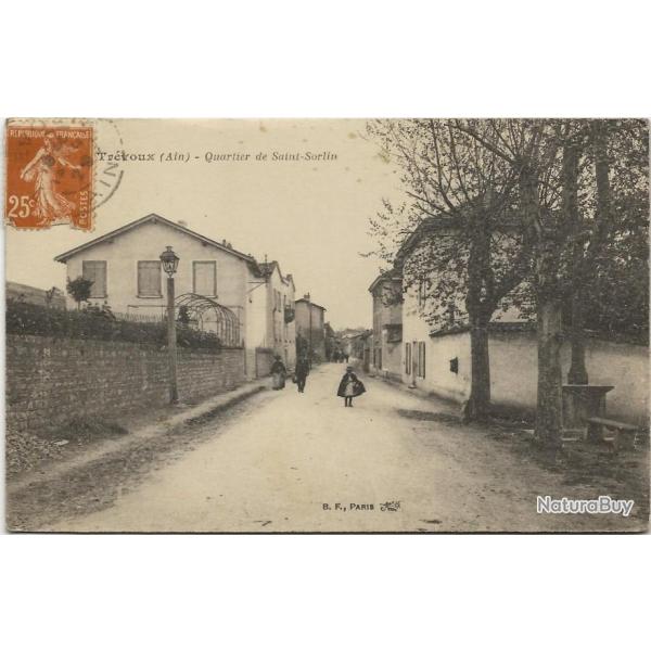 Carte postale ancienne - Trvoux (01) - Quartier de Saint-Sorlin