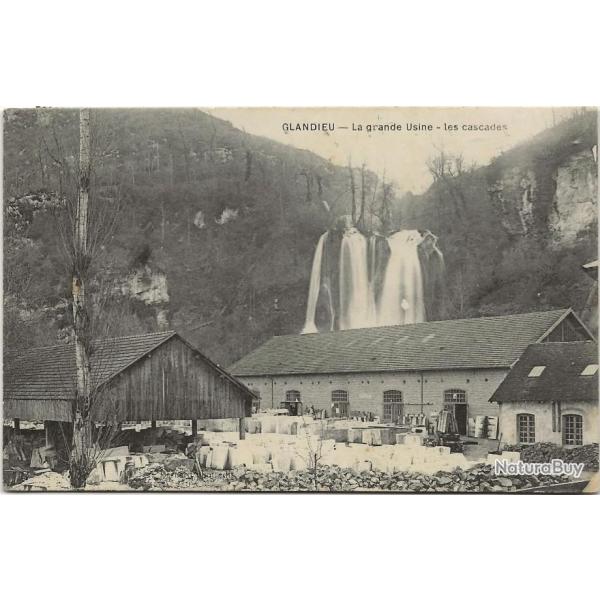Carte postale ancienne - Glandieu (01) - La Grande Usine - Les Cascades