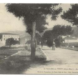 1912  - St-VALLIER-de-THIEY (06) - Carte postale ancienne - Av. de Grasse aujourd'hui Route Napoléon