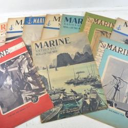 Lot revues MARINE NATIONALE 1945 1946 1947 1948 et 1949 (post WW2 / pré Guerre Indochine)