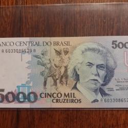 Br&eacute;sil.  5000 cruzeiros neuf