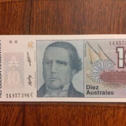 Argentine.  10 australes ND . Neuf