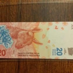 Argentine. 20 pesos 2017 . Neuf
