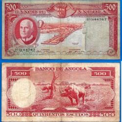 Angola 500 Escudos 1970 Port Animal Tomas