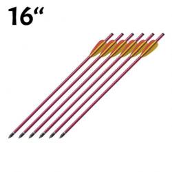 Pack de 6 Flèches de 16 pouces (40.6cm) Rouge