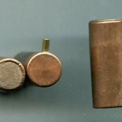 12 mm Broche pour revolver LEFAUCHEUX à grenaille - étui civre de 29.7 mm de long