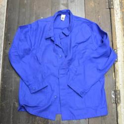 Veste bleu de travail taille 48/50, vintage bourgeron usine atelier