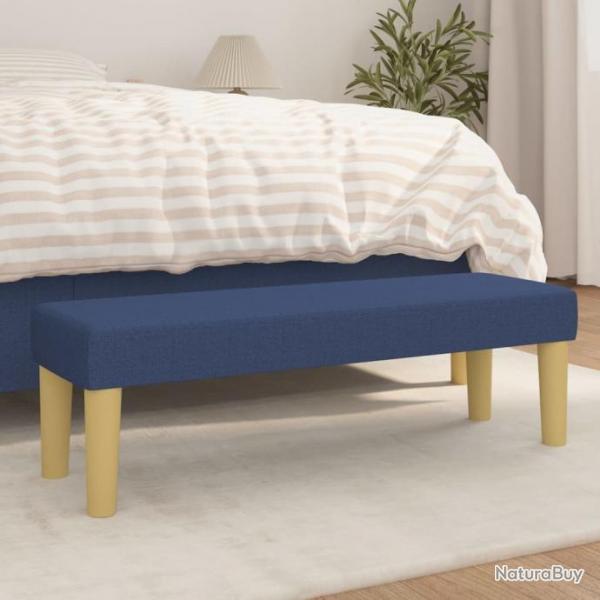 Banc Bleu 100x30x30 cm Tissu