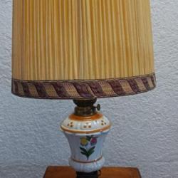 Lampe ( grande )  de table en céramique et laiton