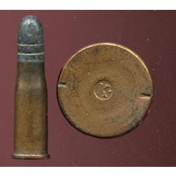 10.4 mm Vetterli Suisse - 1er modèle 1867 - marquage K° en relief dans une dépression circulaire