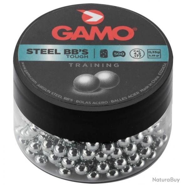 Billes rondes Gamo Steel BB's cal. 4.5 mm