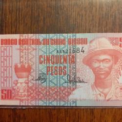 Guinée Bissau.  50 pesos type 90 neuf