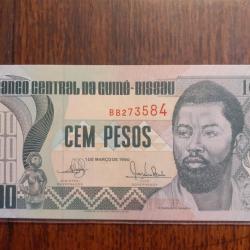 Guinée Bissau.  100 pesos  1990 neuf