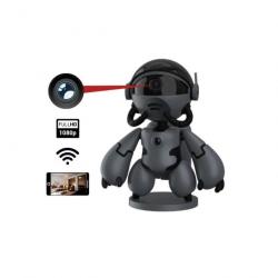 Robot Noire Caméra Espion Full HD 1080P Wifi SS-RNCE
