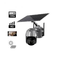 Caméra de surveillance à panneau Solaire extérieur rotation PTZ 360 degrés 4G SS-021PTZ4G