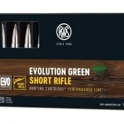 Munitions RWS .308 Win. Evo Green Short Rifle 9g 139gr x10 boites