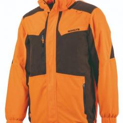Somlys veste chaude imperméable avec capuche amovible orange 414N