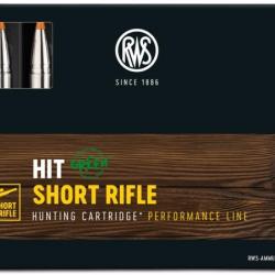 RWS 30-06 HIT Green Short Rifle 10.7g 165gr x1 boite