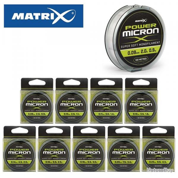 Fil nylon Matrix Power Micron X en 100m 11 / 100