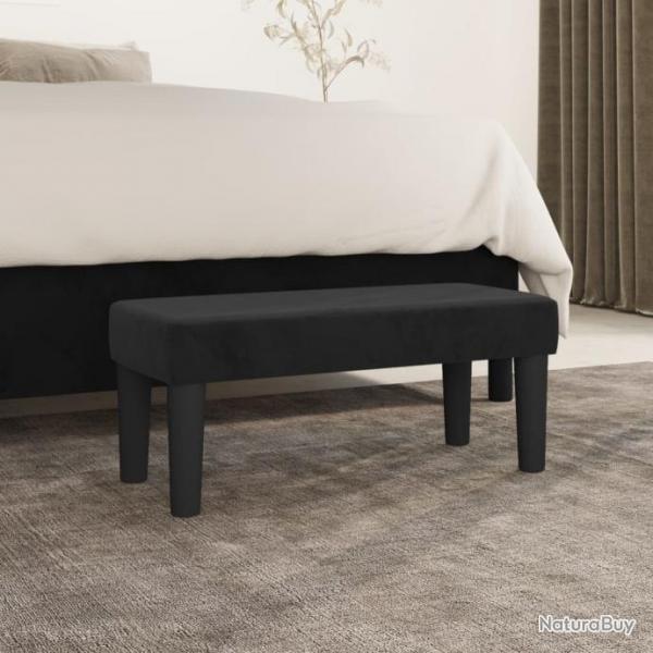 Banc Noir 70x30x30 cm Velours