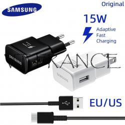 Samsung Chargeur Rapide 15w avec Cable USB-C, Couleur: Blanc